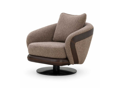 Moderner Braun Sessel Luxuriöses Polstermöbel Wohnzimmer Polstersitz
