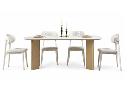 Esszimmer Design Esstisch mit 4x Stühle Moderner Komplettes Luxusmöbel