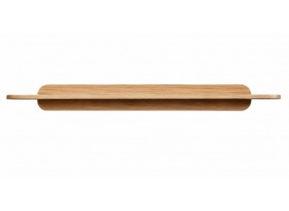 Modernes Wandregal aus Holz im eleganten minimalistischen Stil