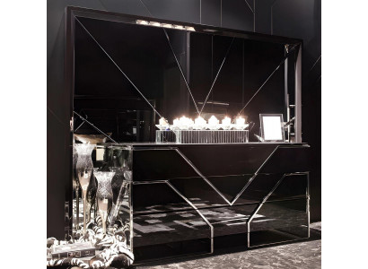 Exklusive Schwarze Kommode Wohnzimmer Edle Anrichte Holzmöbel