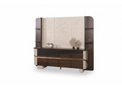 Moderne Braune Rückwand Exklusive Abstellkommode Edles Sideboard