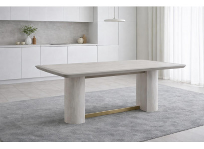 Designer Rechteckiger Esstisch Exklusiver Holztisch Küchentisch