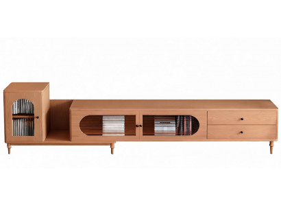 Designer Braunes TV-Sideboard Luxuriöses Holz Lowboard Edle Möbel