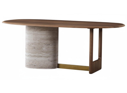 Esstisch Moderner Stil Braune Farbe Geräumiger Tisch Verfeinerter Stil