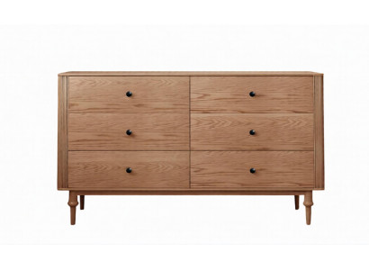 Große 6-Schubladen Kommode Exklusive Anrichte Wohnzimmer Holzmöbel