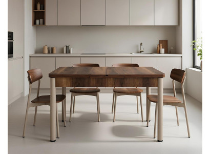 Esstisch Esszimmer Modern Rechteckig Holz Braun Komfort Tisch Neu