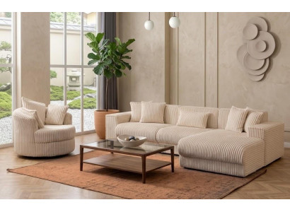Wohnzimmer Bubble Set Moderner Stil Weiß Holzgestell Entspannend Elegant