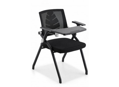 Seminarstuhl mit klappbarem Tablet und ergonomischer Rückenlehne