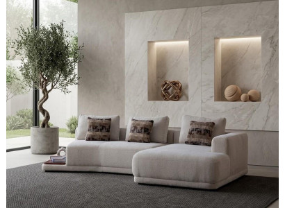 Wohnzimmer Sofa Moderner Stil Beige Lang Entspannend Komfortabel