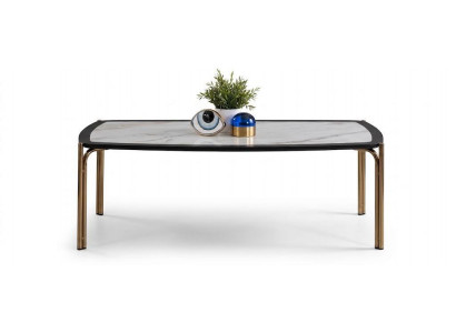 Design Couchtisch Japandi Stil Weiß Modern Edel.