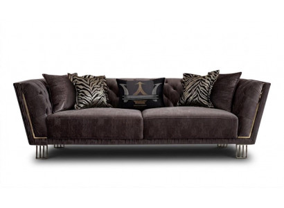 Elegantes 3-Sitzer Sofa | Modernes Design-Sofa mit Kissen