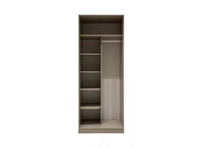 2turiger Kleiderschrank mit Regalen Beige Moderner Stil Funktional