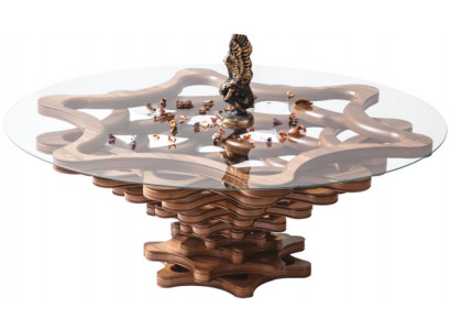 Couchtisch Modern Wohnzimmer Neu Holz Komfort Rund Praktisch Braun