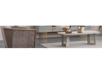 Design Sessel & Couchtisch Japandi Stil Holz Modern Edel.