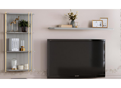 Wandregal-Set 2-teilig Elegantes Hängeregal fürs Wohnzimmer