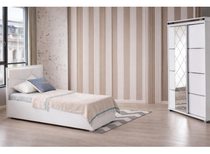Stilvolles Jugendzimmer-Set 2-tlg. – Bett & Kleiderschrank modern