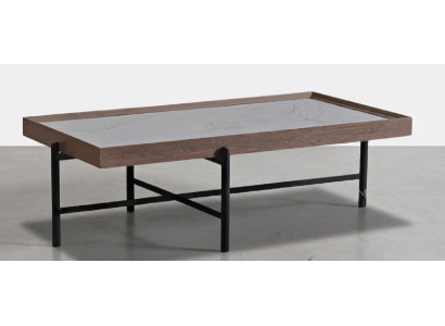 Luxus Couchtisch mit Glaselement | Einzigartiger Designer-Tisch