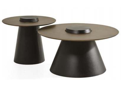 Couchtische Modern Wohnzimmer Rund Schwarz Luxus Exklusiv Elegant