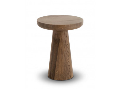 Design Beistelltisch Japandi Stil Holz Braun Modern.