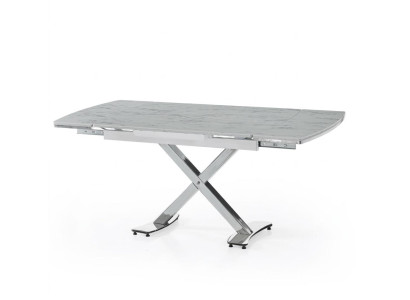 Esstisch Marmor Komfortabel Modern Ausziehbar Beige Auf Rädern