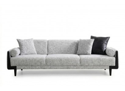 3-Sitzer Sofa Modern Grau Luxus Elegant Design Komfortabel Prachtvoll