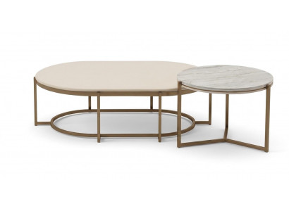 Beiger Couchtisch rechteckiger Designertisch Tische für das Wohnzimmer