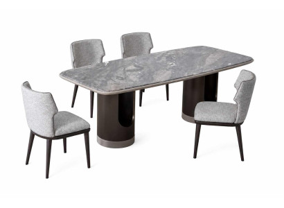 Esszimmer Luxuriöses Einrichtung Modern Set Esstisch + 4x Stühle Designer