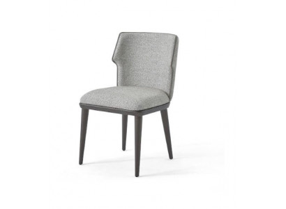 Grau Stuhl Esszimmerstuhl Polsterstuhl Relaxstuhl Holzstuhl Designerstuhl