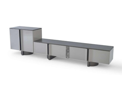Luxusmöbel Wohnwand Wohnzimmer Moderner TV Lowboard mit Schrank
