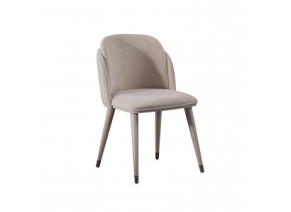 Modern Stuhl Beige Bezugsstoff Bequemen Rückenlehne Stilvolles Desig