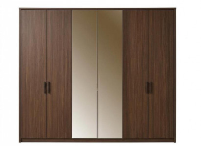 Schrank Spiegel  groß geräumig braun bequem moderner Stil neu