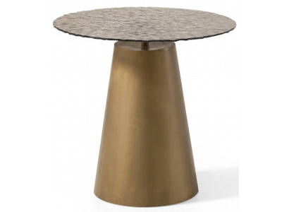 Modern Luxus Couchtisch Rund Glas Wohnzimmer Metall Elegant Exklusiv