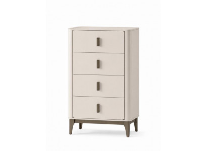 Kommode komfortabel 4 Schubladen Beige moderner Stil neu