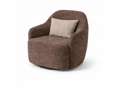 Sessel Hohe Rückenlehne Bequeme Sitzposition Modern Braun Kissen Neu