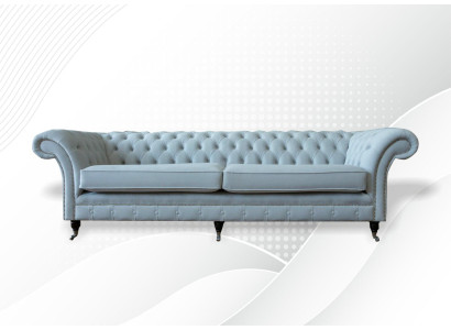 Polster Sofas Design Luxus Couch Sofa 4 Sitzer Stoff Couchen Viersitzer Samt Neu