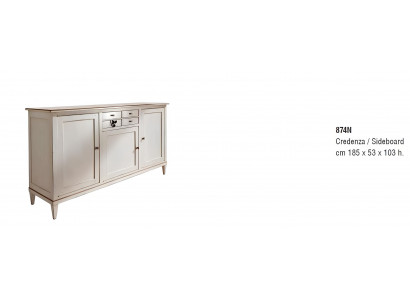 Sideboards Massiv Holz Schrank Möbel Kommoden Kommode Anrichte Sideboard Beige