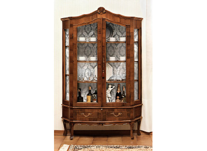 Anrichte Regal Schrank Glas Schränke Vitrinen Italienische Möbel Glasschrank Neu