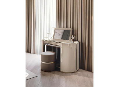 Schminktisch mit Spiegel Schlafzimmer Möbel Design Nachttisch Hocker 2tlg. Neu