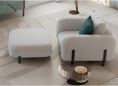 Sessel Luxus Design Design Sessel Textil Wohnzimmer Italienische Möbel Lounge