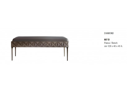 Hocker Sofa Pouf Polster Beistellhocker Fußhocker Ottomane Sitz Bank Artdéco Neu