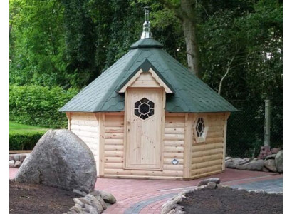 Gartensauna Saunahütte Holzsauna Naturholzsauna Außensauna Outdoor-Sauna