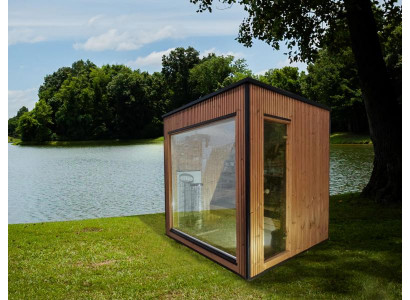 Holzsauna Gartensauna Outdoor Sauna Moderne Panorama Außensauna