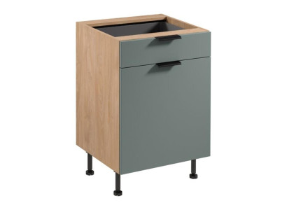 Küchenschrank Stauraumschrank Basisunterschrank Schublade Regale Holz