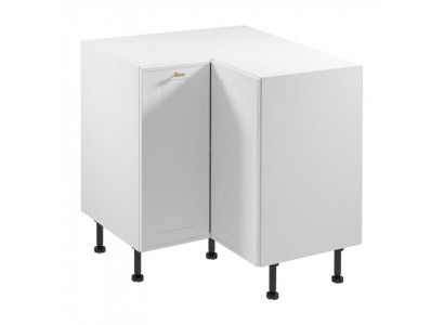 Eckschrank Kücheneckschrank Eckunterschrank Küchenschrank mit Regal Weiß
