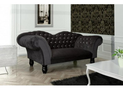 Großer Chesterfield-Sofa aus Leder in klassischem Braun