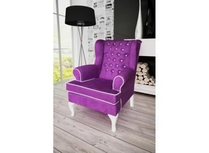 Leder Chesterfield-Sessel modern in Schwarz