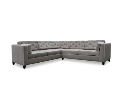 Maßanfertigung Couch Ecksofa Sofa Polster Chesterfield Ecke Garnitur #Neu# Dove