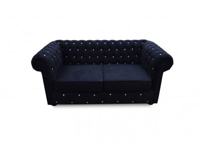 Großer Chesterfield-Sofa aus Leder in klassischem Braun