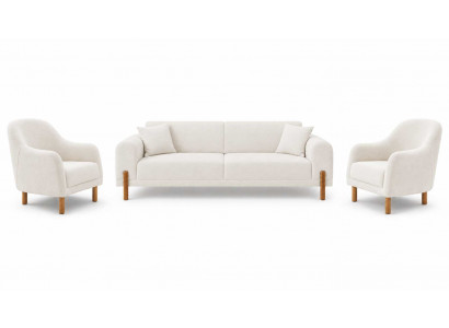 Wohnzimmer Sofagarnitur 3+1+1 Sitzer Sofa Polstermöbel Komfortabel Set