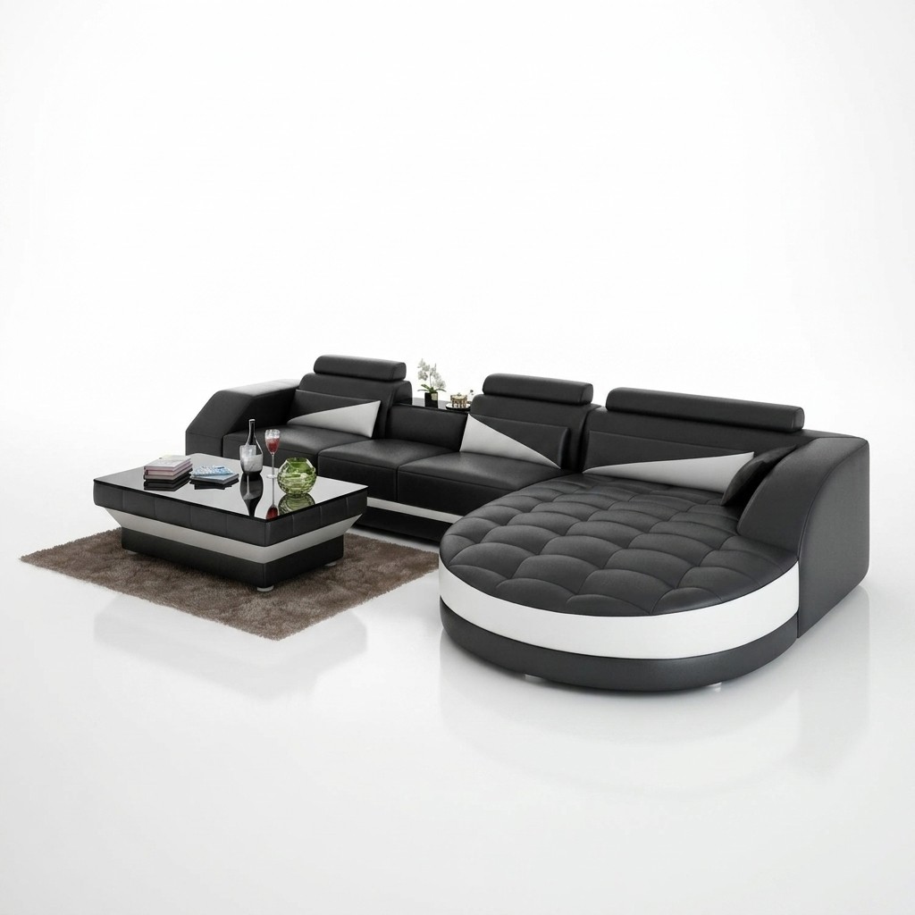 Ecksofa L-Form Wohnlandschaft Designer Sofa Couch Polster Sitz Garnitur